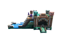 CLG IP02 Pixelated20Inflated20Pool20LG20Combo HR 03 1761000401 Bounce N' Craft Dual Lane Combo - Dry