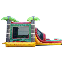 kids inflatable water slide bounce house tropical fire marble3 176 3 Coconut Cove Combo- Dry